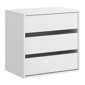 Kommode Vinson, Kommode für den Innenschrank, Kommode für Schlafzimmer mit 3 Schubladen, 60x40h60 cm, Weiß Bestseller