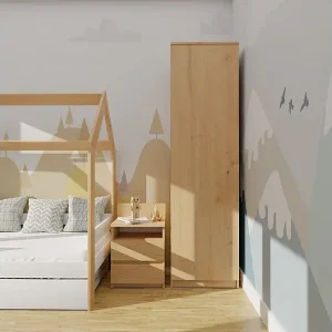 Abverkauf Szafa Malwa SD-50 | Dąb Artisan| 50x50x180 cm |Szafa z Systemem TIP-ON