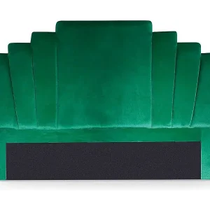 Direktkauf Samt Kopfteil Grün "Renaya" 180cm Modernes Design