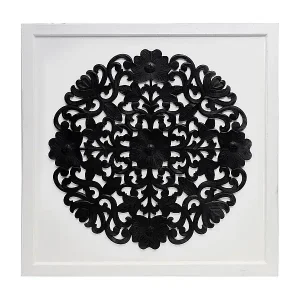 Tête de lit Venezia 140cm Bois Blanc et Noir Preisknaller