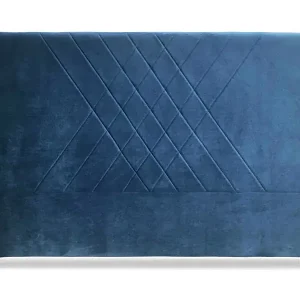 Preis Gesenkt Tête de lit Diam 160cm Velours Bleu