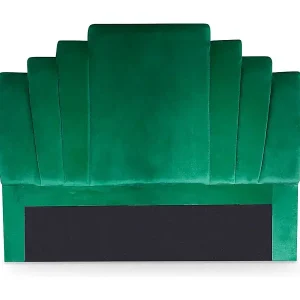 Samt Kopfteil "Renaya" 140cm Grün Praktisches & Trendiges Design Ausverkauf