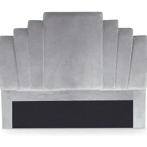 Sofort Bestellen Kopfteil Samt Silber "Renaya" 140cm Modernes Design