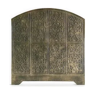 Knallerangebot Tête de lit style oriental bois sculpté Linium 120cm Bronze