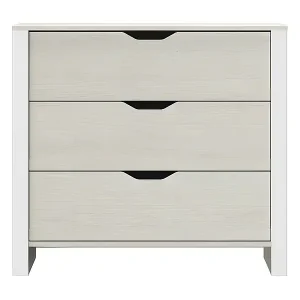 Kommode 3 Schubladen Nairobi - L88 x H80 x P43 cm Gratis Versand