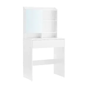 Schneller Versand Friseurin 1 Schublade und 3 Regale mit Spiegel - H136 cm