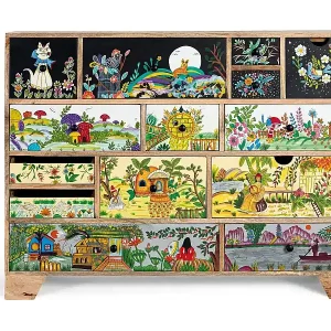 Kommode aus Mangoholz im Ethno-Stil 120 cm Direktkauf