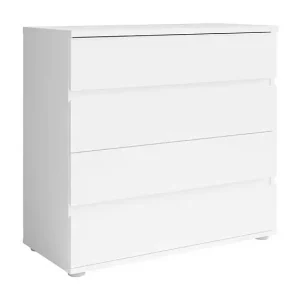 Kommode mit 4 Schubladen - weiß - Kollektion NOFI Super-Preis