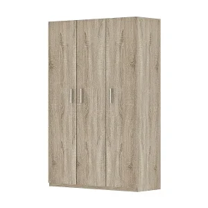 Günstig Schrank mit 3 Türen TOM – Sonoma-Eiche – Großer Stauraum