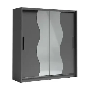 Schwebetürenschrank mit Spiegel 205 cm - graphitgrau - Kollektion BAHIA Jetzt Bestellen