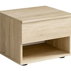 Abverkauf Set mit 2 Nachttischen - 1 Fach und 1 Schublade - Sonoma-Eiche Farbe - Kollektion NOFI