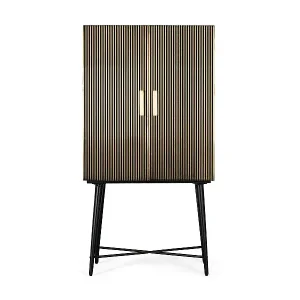 Kleiderschrank mit 2 mit Bronze verkleideten Holztüren Neue Ware