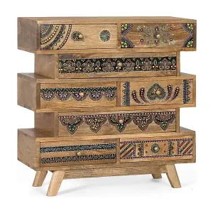 Knallerangebot Kommode aus Mangoholz von Hand gefertigt