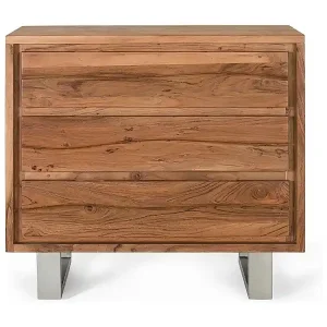 Zertifiziert Kommode aus Akazienholz und Metall