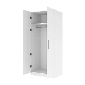 Zweitüriger Kleiderschrank GOLD 2D 78 Eiche Craft Gold + Eiche Sonoma Zertifiziert