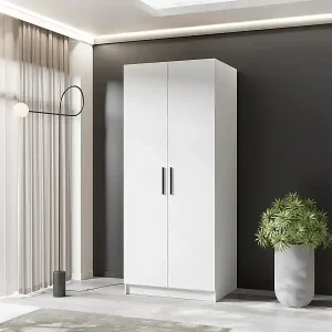 Zweitüriger Kleiderschrank GOLD 2D 78 weiß Letzte Chance