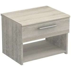 kompakte und funktionelle Nachttisch mit 1 Schublade L42,5 cm, Dekor Helles Holz - Pricy Sonderangebot