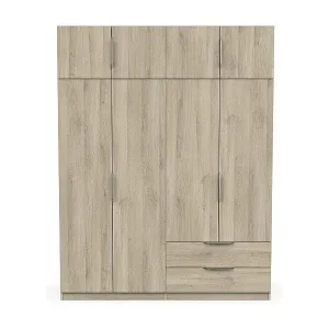 Meistverkauft Kleiderschrank 8 Türen und 2 Schubladen L157,3 cm - Ghost