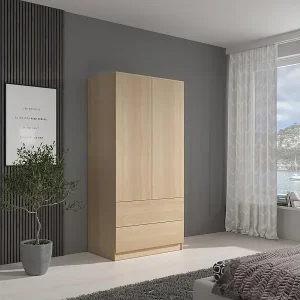 DREHTÜRENSCHRANK Classic 90/180/50 cm 2-türig mit Schubladen eiche Sonoma Sofort Bestellen