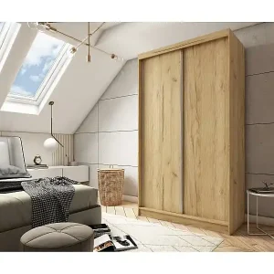 Kostenfreie Lieferung SCHWEBETÜRENSCHRANK Mario 120/216/61 eiche Artisan mit Schubladen