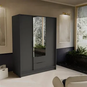 DREHTÜRENSCHRANK Niko 150/51/200 cm graphit Geprüft