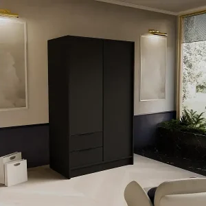 DREHTÜRENSCHRANK Niko 100/51/200 cm schwarz Günstig