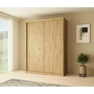 SCHWEBETÜRENSCHRANK Mario 150/216/61 eiche Artisan Neue Kollektion