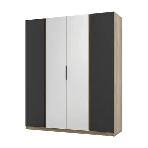 Neuheit DREHTÜRENSCHRANK Kaya 200/62/239 4-Türig mit zwei Spiegel