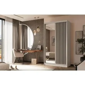 Jetzt Kaufen SCHWEBETÜRENSCHRANK Helix 120/216/61 kaschmir+schwarz mit Schubladeneinsätze