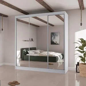 Sofort Bestellen SCHWEBETÜRENSCHRANK Homa II 200/61/215 weiß