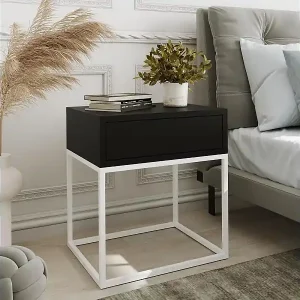 NACHTSCHRANK Kay 45/50/35 schwarz Nur Für Kurze Zeit