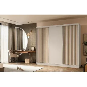 Must-Have SCHWEBETÜRENSCHRANK Helios 240/216/61 kaschmir mit Schubladeneinsätze