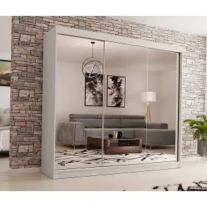 Angebot SCHWEBETÜRENSCHRANK Debra 240/216/61 kaschmir mit Spiegel und Schubladeneinsätze