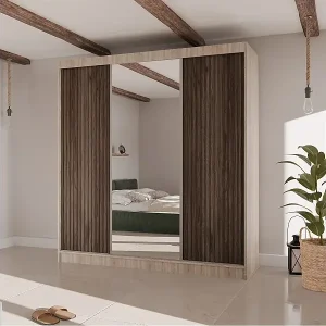 Beliebt SCHWEBETÜRENSCHRANK Ramos II 200/61/215 eiche sonoma+holzfarben