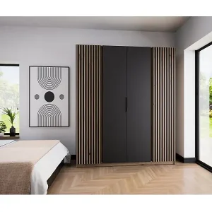 Highlight DREHTÜRENSCHRANK Kaya 200/62/239 4-Türig mit Lamellen