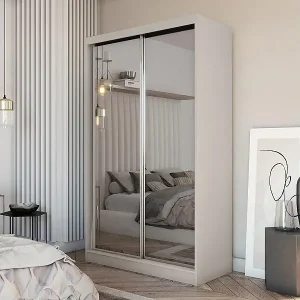 Direktkauf SCHWEBETÜRENSCHRANK Debra 120/216/61 kaschmir mit Spiegel