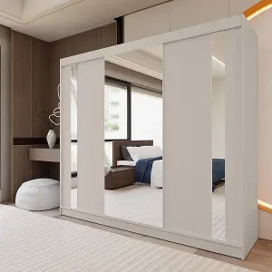 SCHWEBETÜRENSCHRANK Gaja 240/216/61 kaschmir mit Spiegel Bestseller