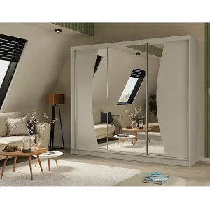 Sichere Zahlung SCHWEBETÜRENSCHRANK Vox 240/216/61 kaschmir mit Spiegel