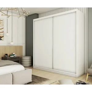 Neu SCHWEBETÜRENSCHRANK Mario 200/216/61 weiß