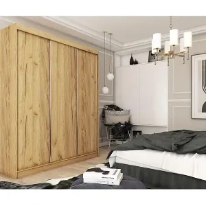 SCHWEBETÜRENSCHRANK Mario 180/216/61 eiche Artisan Rabatt