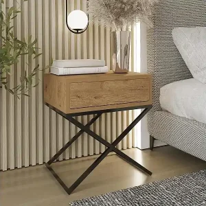 Knallerangebot NACHTSCHRANK Max 45/50/35 eiche Wotan