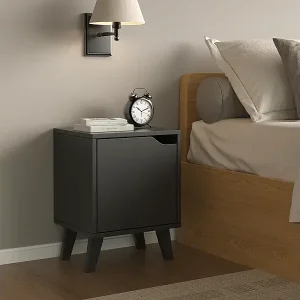 Billig Nachttisch schwarz 34.5x32x47 malu