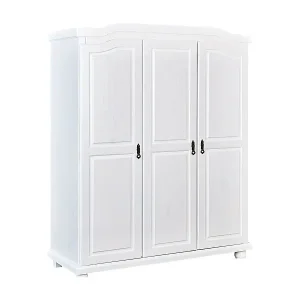 Basil Kleiderschrank 3 Türen weiss. Schnäppchen