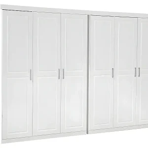 Sonderaktion Magnus Kleiderschrank 6-Trg. Breite 280 cm, Höhe 190 cm weiß.