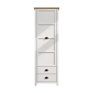 Landside Kleiderschrank 1 Tür, 2 Schubladen, grau. Saisonangebot