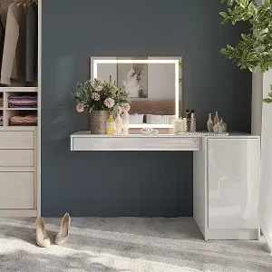 Schminktisch weiß 100x40.1x12 sherry Bestpreis