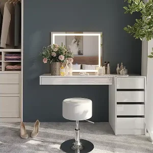 Garantierte Lieferung Schminktisch weiß 100x40.1x12 sherry