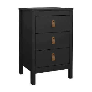 Heißes Angebot Nachttisch Dsain, Niedrige Kommode, Tisch, Multifunktionaler Nachttisch, 44x38 h70 cm, Schwarz