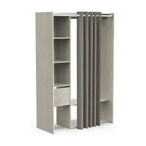 Kracherpreis Großer Kleiderschrank Dpayn, Schlafzimmermöbel, Schrank, Garderobe, 119x50 h183 cm, Eiche