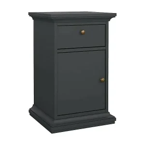 Schneller Versand Nachttisch Drrahman, Niedrige Kommode, Tisch, Multifunktionaler Nachttisch, 44x40 h70 cm, Grau